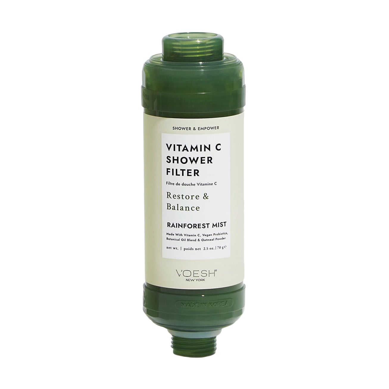 Фільтр для душу VOESH Vitamin C Shower Filter Rainforest Mist Тропічний ліс, 70 г